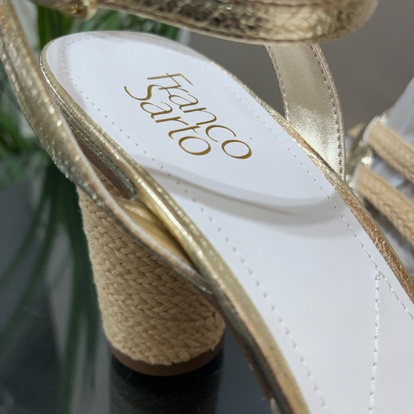 💥New In Box💥 Franco Sarto Olina Jute Block Heel Sandal Size 11 - Picture 5 of 9